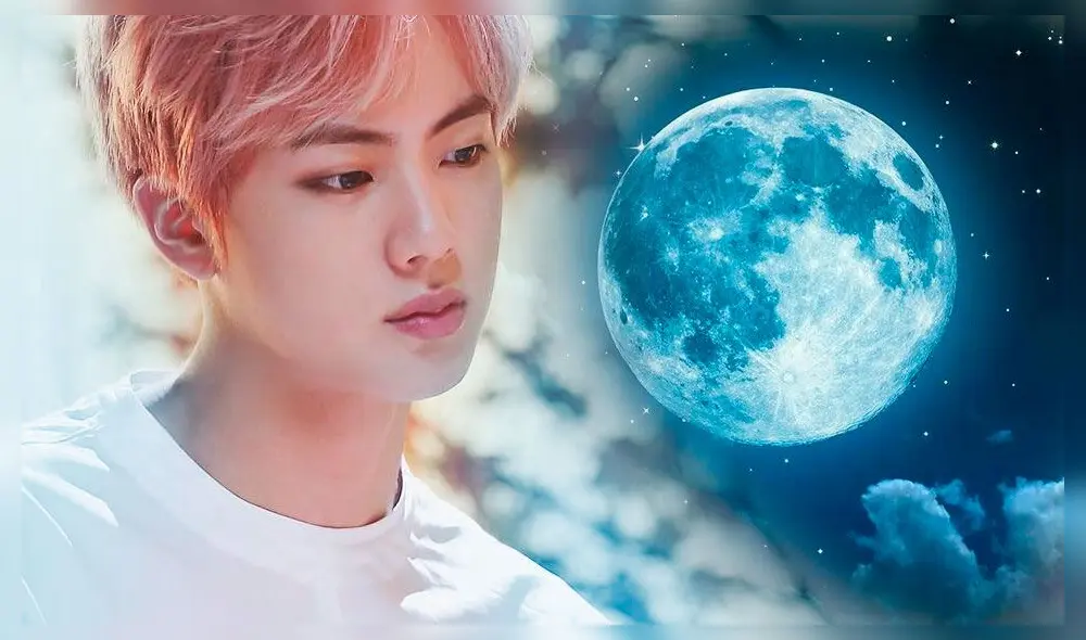 La luna le pertenece a Jin (BTS) de acuerdo con  la NASA. Crédito: fotocomposición