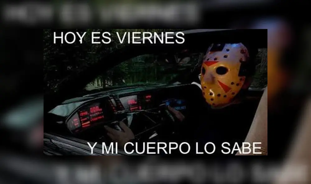 Disfruta de los mejores 'memes' del siniestro 'Viernes 13'. Fuente: Redes sociales.