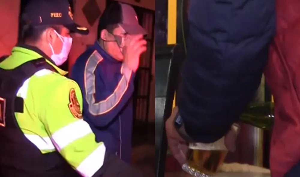 Seis personas fueron intervenidas sin portar mascarilla ni distanciamiento en Breña. Créditos: Composición. Seis personas fueron intervenidas sin portar mascarilla ni distanciamiento en Breña. Créditos: Composición.