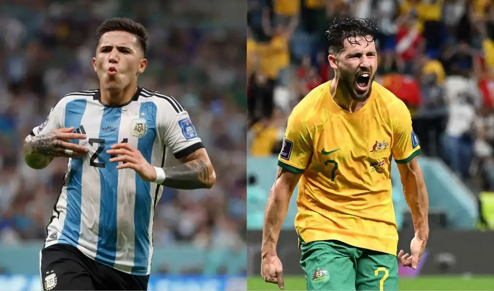 Argentina y Australia definiran su paso a cuartos de final este sábado 3 de diciembre. Foto: Composición LR/AFP Argentina y Australia definiran su paso a cuartos de final este sábado 3 de diciembre. Foto: Composición LR/AFP