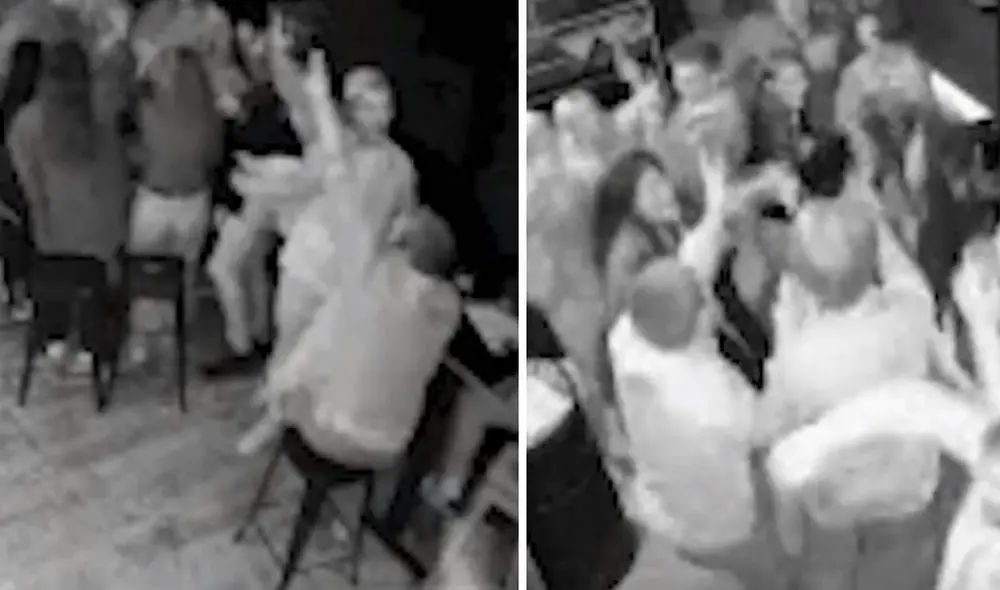 Los asistentes esperaron a la media noche para abrazarse. Foto: Captura/Facebook/Danger Danger Los asistentes esperaron a la media noche para abrazarse. Foto: Captura/Facebook/Danger Danger