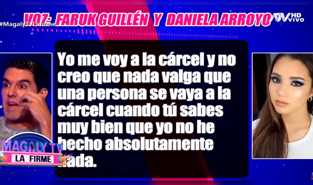 Nuevo audio de Nicola y Faruk amenazando a Daniela Arroyo [VIDEO]