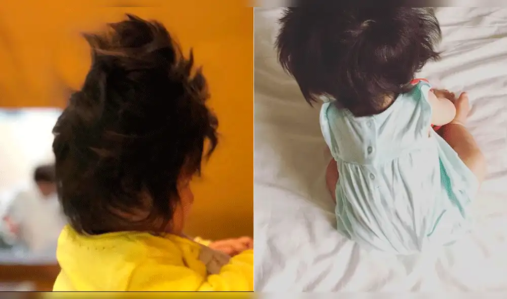 Instagram: Bebé japonesa enamora por la "extraña" forma de su cabello [FOTOS]