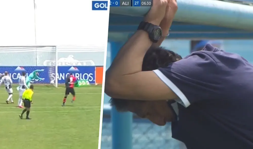 Reacción de Salas en el segundo gol de Melgar frente a Alianza Lima. | Foto: Captura GolPerú Reacción de Salas en el segundo gol de Melgar frente a Alianza Lima. | Foto: Captura GolPerú