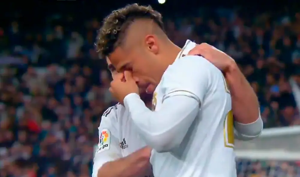 Mariano Díaz se emocionó tras darle el triunfo al Real Madrid sobre el FC Barcelona. | Foto: Movistar+ Mariano Díaz se emocionó tras darle el triunfo al Real Madrid sobre el FC Barcelona. | Foto: Movistar+