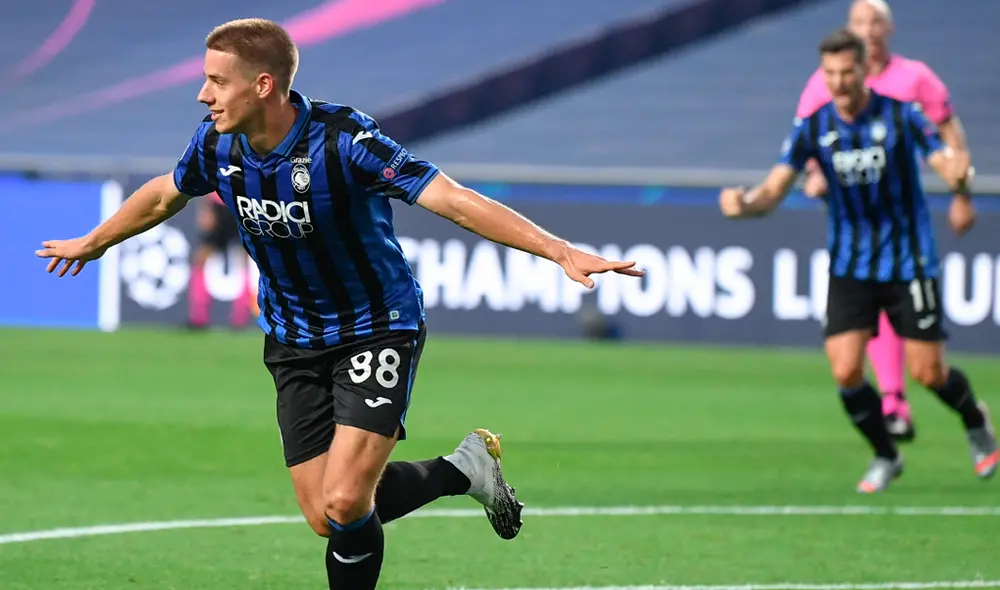 Mario Pasalic remató con libertad dentro del área y marcó el 1-0 del Atalanta vs. PSG. | Foto: AFP
