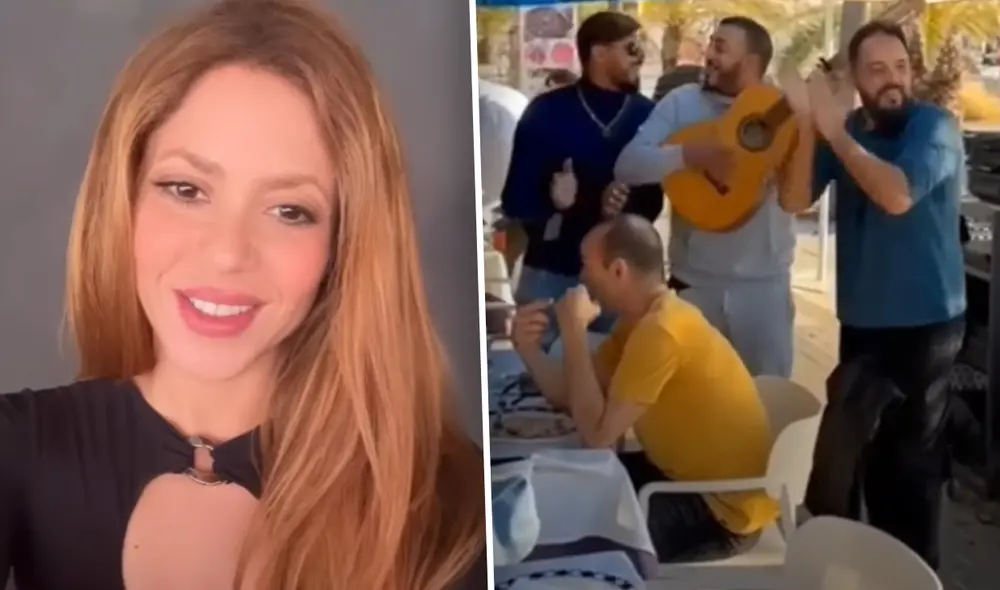 Músicos le alegraron el almuerzo a Shakira en España. Foto: composición Instargam/@shakira Músicos le alegraron el almuerzo a Shakira en España. Foto: composición Instargam/@shakira