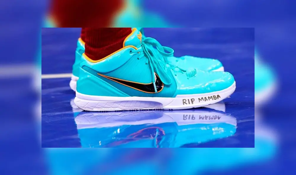 Estrellas de la NBA homenajean a Kobe Bryant con mensajes en sus zapatillas Estrellas de la NBA homenajean a Kobe Bryant con mensajes en sus zapatillas
