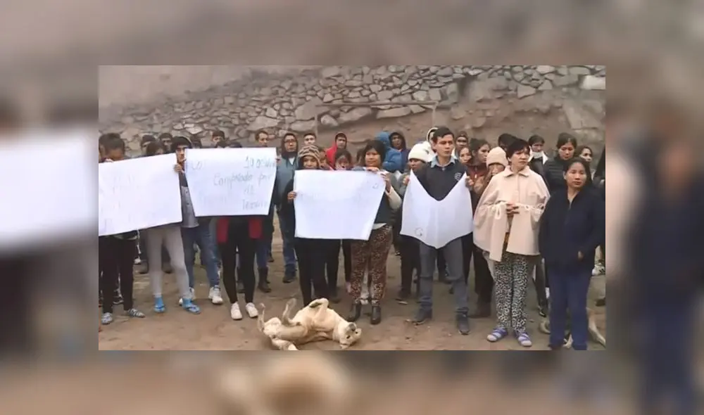 Propietarios del asentamiento humano pide que se les brinde seguridad ante las mafias que los amenazan. (Foto: Captura de video / América Noticias)