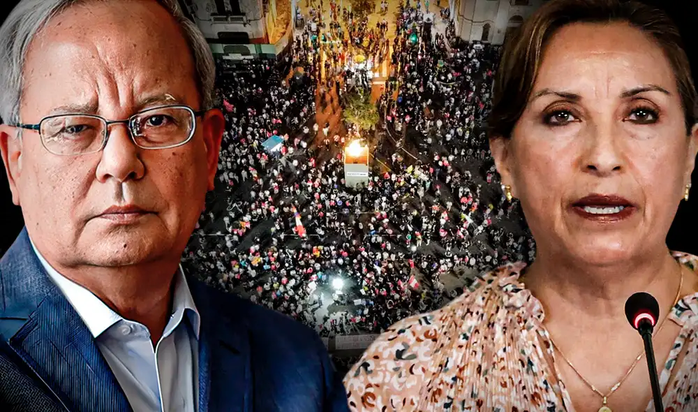 En su semanario, el comunicador expresó su fuerte opinión sobre las marchas y Dina Boluarte. Foto: Composición LR/Presidencia