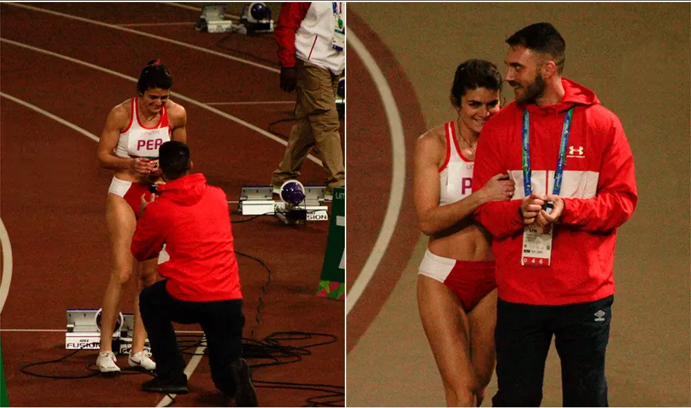 Paolo Martino recibió una propuesta de matrimonio en la pista atlética de los Juegos Panamericanos Lima 2019. | Foto: Elpoli.pe