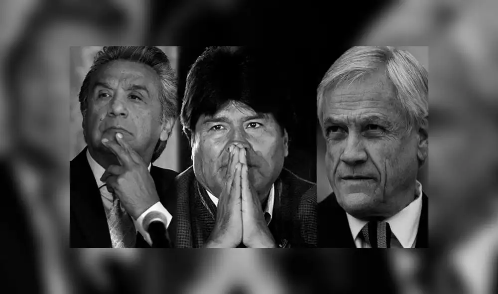 La crisis social en Ecuador, Bolivia y Chile pone en el ojo de la tormenta a los presidentes debido al hartazgo ciudadano. Foto: Composición