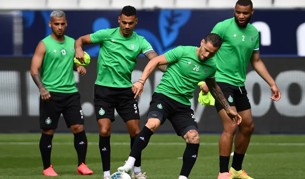 PSG vs Saint Etienne por la final de la Copa de Francia. | Foto: Saint Etienne