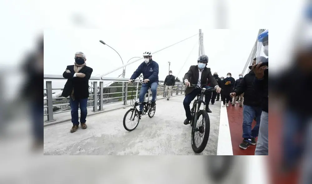 Puente de la Amistad entre Miraflores y San Isidro. Créditos: Marco Cotrina / La República. Puente de la Amistad entre Miraflores y San Isidro. Créditos: Marco Cotrina / La República.