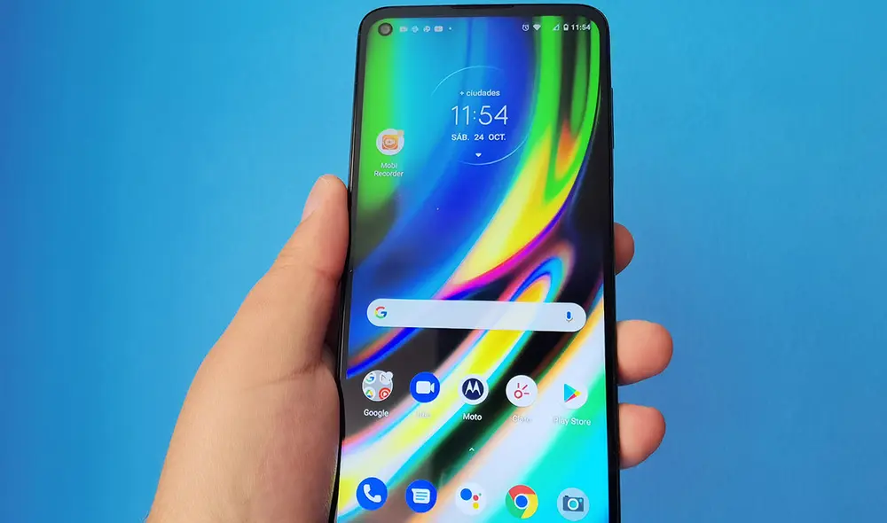 Pantalla del Moto G9 Plus. Foto: Edson Henriquez