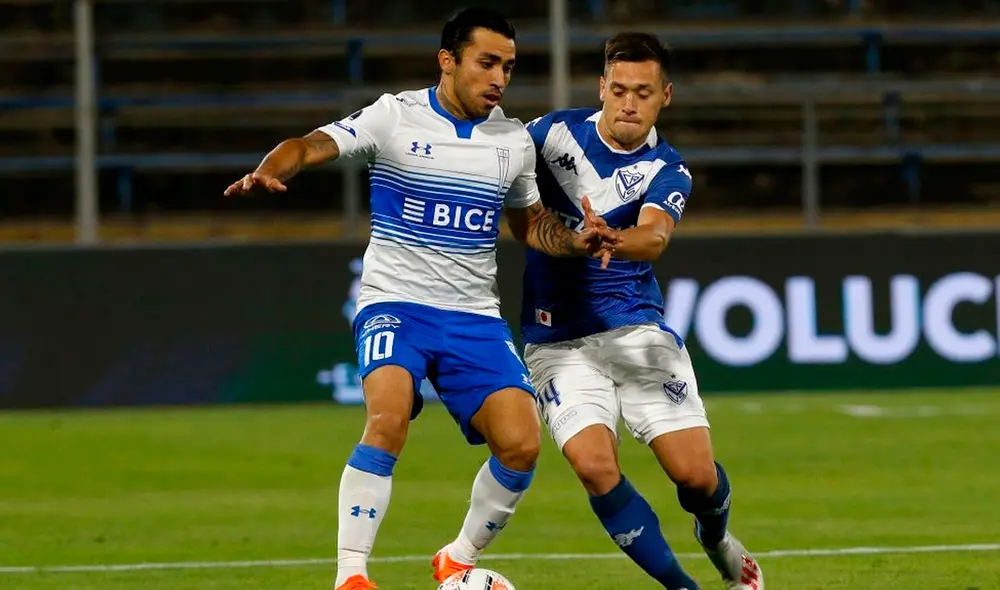 Universidad Católica y Vélez Sarsfield empatan 0-0 en San Carlos de Apoquindo por la Copa Sudamericana. Foto: AFP