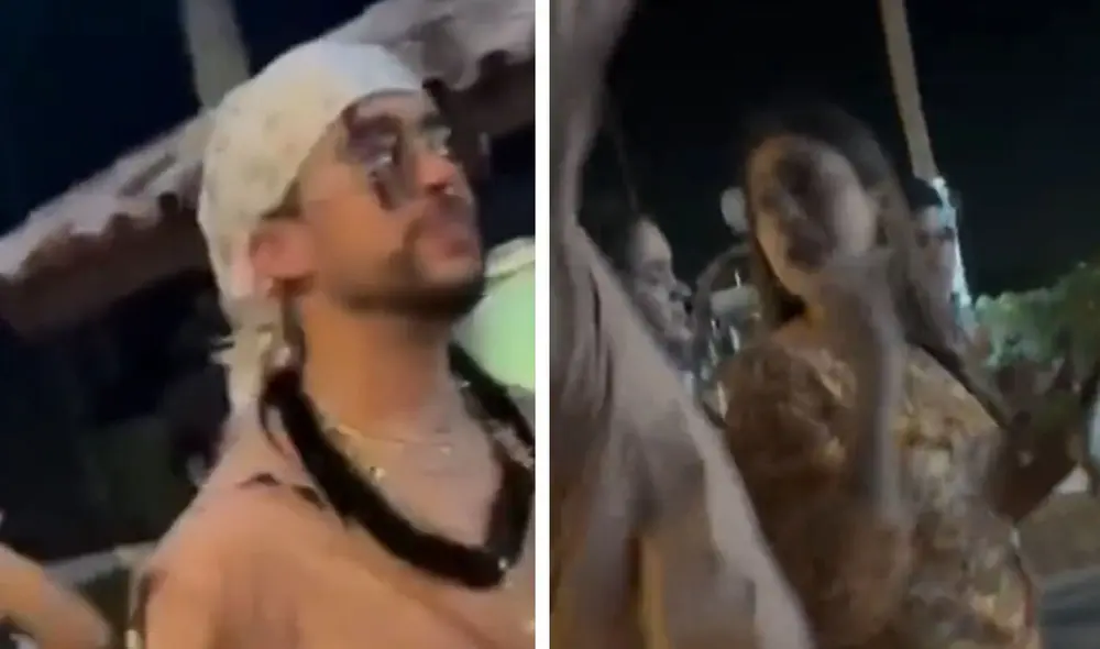 Bad Bunny habría sido provocado por una fanática que lo persiguió por varios metros. Foto: Captura Twitter Bad Bunny habría sido provocado por una fanática que lo persiguió por varios metros. Foto: Captura Twitter