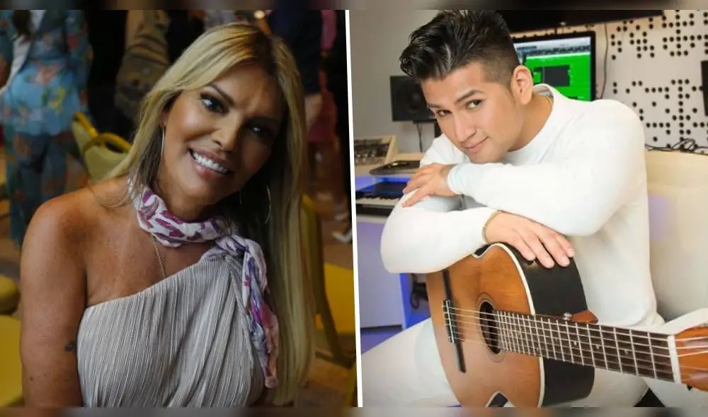 La exreina de belleza indicó que el cumbiambero se lleva muy bien con su esposo Fernando y que es considerado como un miembro de la familia. | Foto: Composición Grupo La República / Instagram