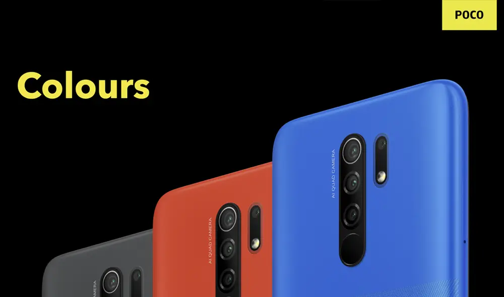 El Poco M2 se puede adquirir en color negro, rojo o azul. | Foto: Poco India El Poco M2 se puede adquirir en color negro, rojo o azul. | Foto: Poco India