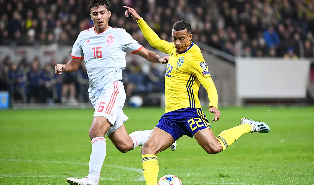 Suecia venció 1-0 a España por el clasificatorio rumbo a la Euro 2020 gracias al gol del atacante Marcus Berg.