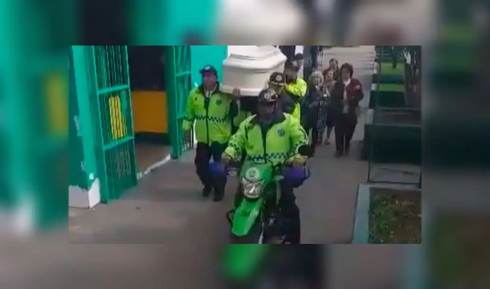 Serenazgo de Surco ayudó a trasladar féretro de anciana. Créditos: Municipalidad de Surco.