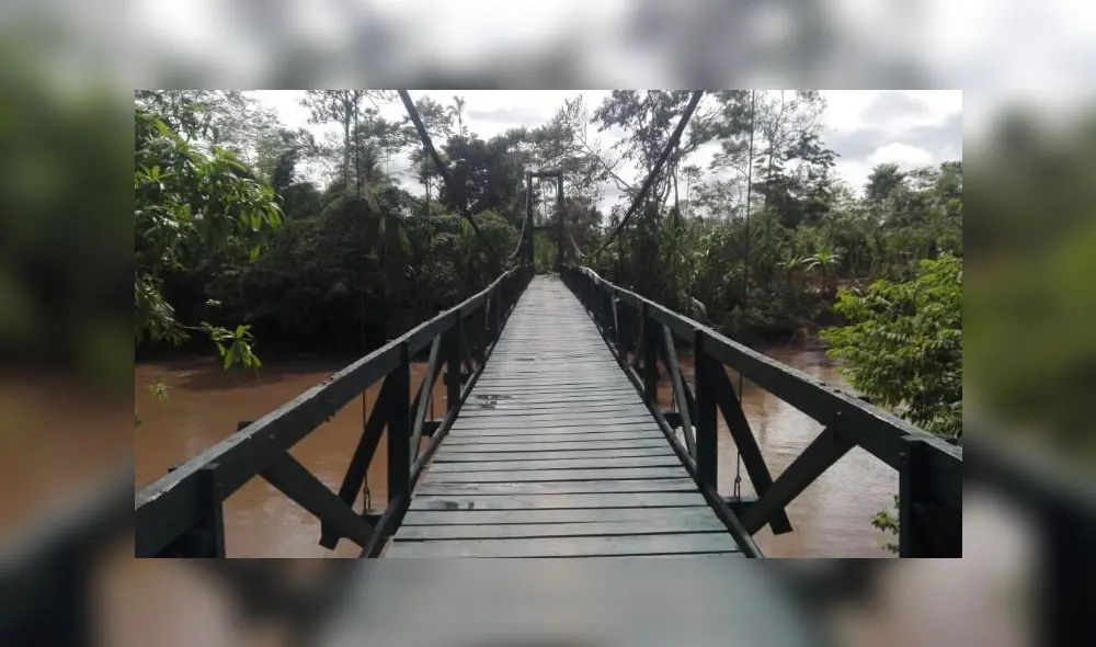 Rioja: puente colgante a punto de colapsar tras fuerte sismo de 8.0 [VIDEO]