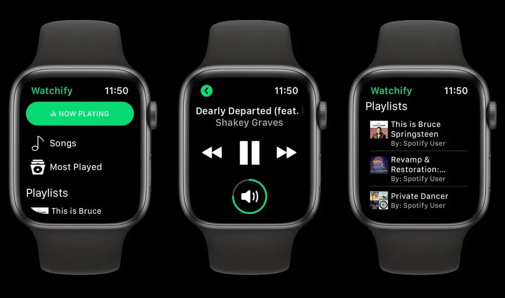 La nueva función de Spotify requiere un Apple Watch Series 3 o modelo posterior. Foto: Spotify La nueva función de Spotify requiere un Apple Watch Series 3 o modelo posterior. Foto: Spotify