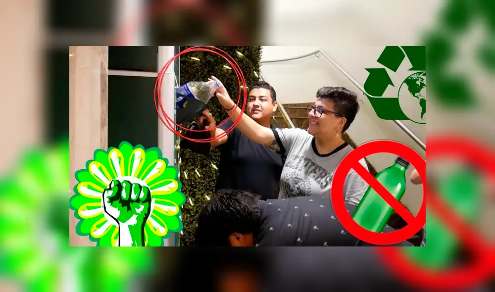 YouTube viral: descubre qué ocurre al meter 100 botellas de plástico en máquina de reciclaje [VIDEO]
