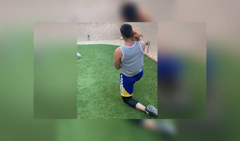 A través de YouTube se hizo viral el momento en que un joven realiza unas asombrosas acrobacias junto a su dueño.