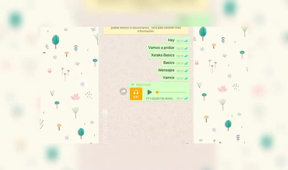Listo, podrás escucharlo desde tu propio chat sin marcarlo como reproducido para el contacto que te lo envió.