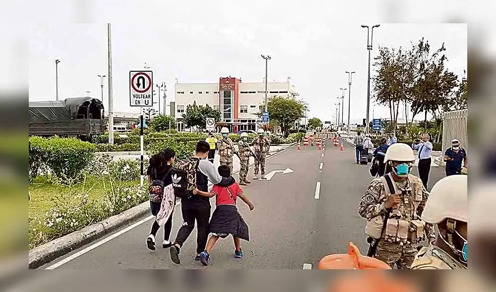 varados. Solo chilenos, tras gestión de su cancillería, pudieron salir de Tacna. Otros extranjeros no pudieron hacerlo.