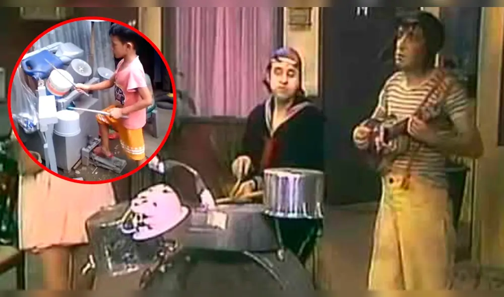 Facebook Viral: Pequeño imitó batería de 'Kiko' y causa furor en redes [VIDEO]