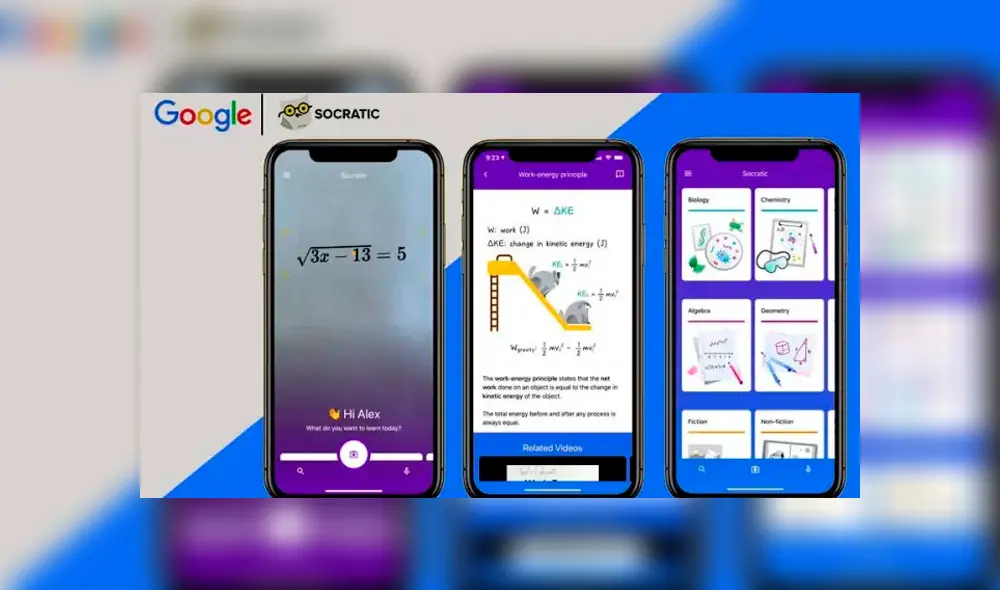 Socratic, la app de Google que te ayuda a hacer la tarea. Foto: Google.