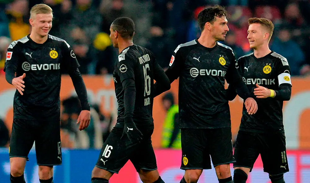 El jugador noruego Erling Haaland ingresó en el segundo tiempo del partido contra el Augsburgo y marcó tres goles en tiempo record. El jugador noruego Erling Haaland ingresó en el segundo tiempo del partido contra el Augsburgo y marcó tres goles en tiempo record.