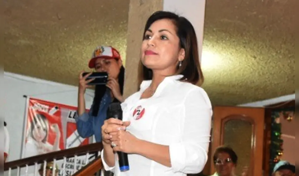 Leslye Lazo fue elegida como congresista en las elecciones del 26 de enero junto al partido Acción Popular. Foto: Facebook.