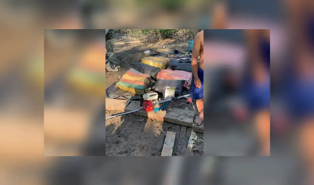 Marina de Guerra destruye material utilizado para la minería ilegal en el río Inambari e incauta una tonelada de estupefacientes en el río Napo Marina de Guerra destruye material utilizado para la minería ilegal en el río Inambari e incauta una tonelada de estupefacientes en el río Napo