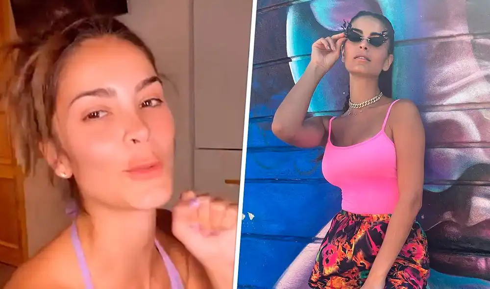 En su anuncio, la es Miss Perú y youtuber dijo haberle puesto mucho empeño para la realización de su canción. Foto: composición/Instagram