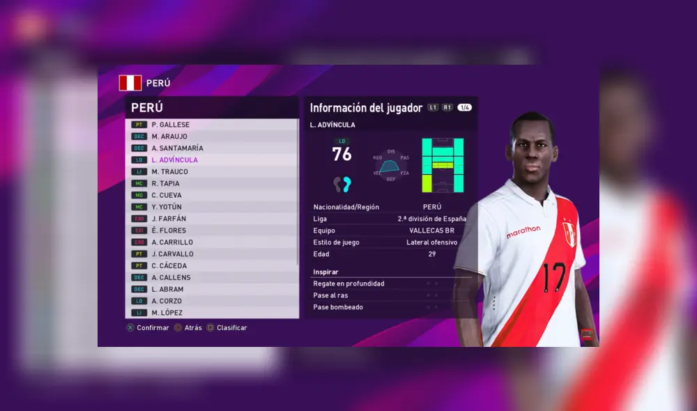 Perú en PES 2020.