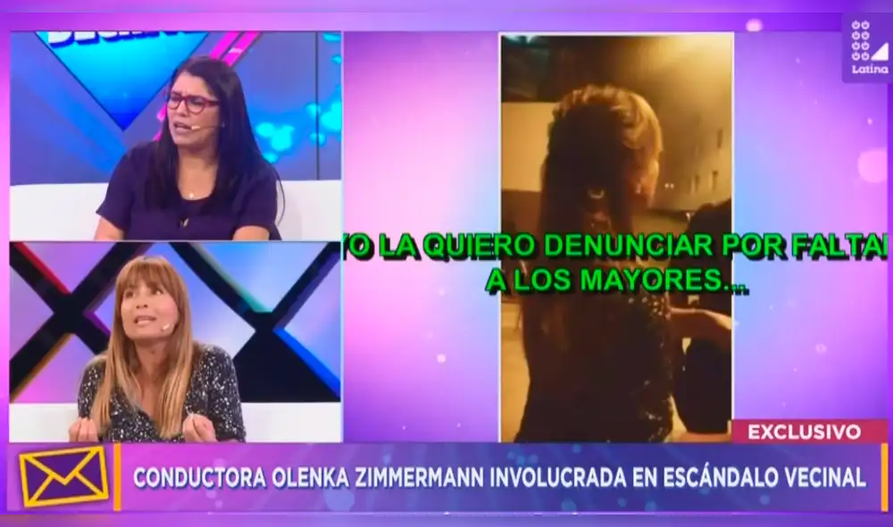 Olenka Zimmermann explica por qué insultó a menor de edad en San Bartolo