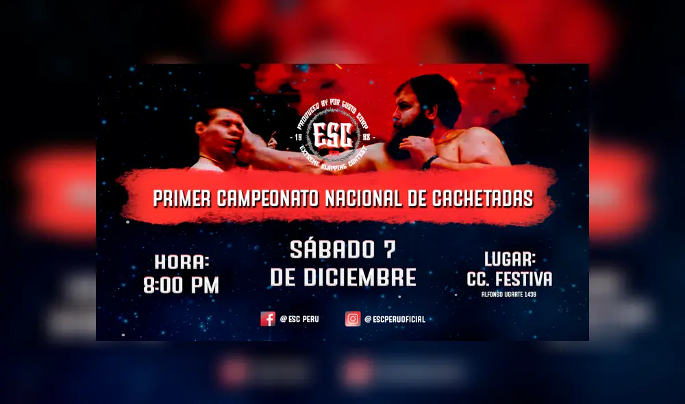 Facebook viral: conoce todo sobre el primer concurso de ‘cachetadas’ que se realizará en Lima Facebook viral: conoce todo sobre el primer concurso de ‘cachetadas’ que se realizará en Lima