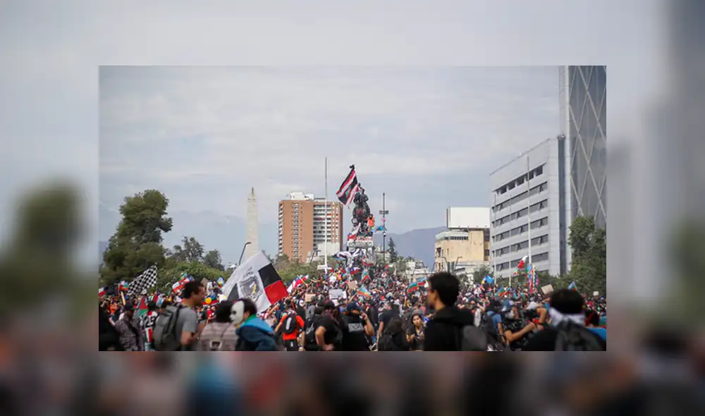 Las protestas no paran en Chile. Las protestas no paran en Chile.