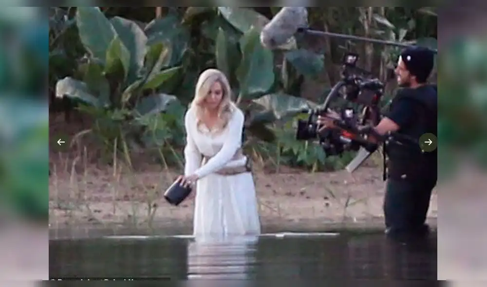 Angelina Jolie fue vista en el set de Los Eternos. Foto: Twitter