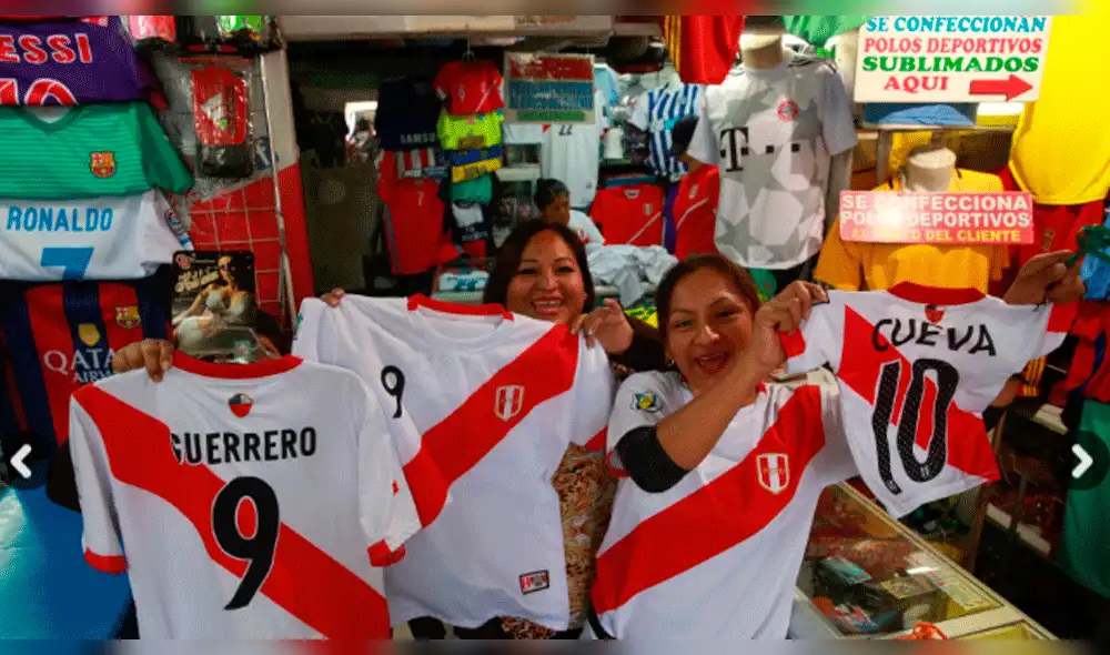Gamarra: venta de polos de la seleccion peruana supera los 30 mil al día [VIDEO]