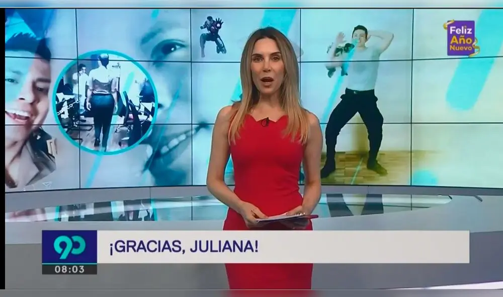 Juliana Oxenford se despide de Latina con emotiva sorpresa de su producción. Foto: Programa Latina Juliana Oxenford se despide de Latina con emotiva sorpresa de su producción. Foto: Programa Latina