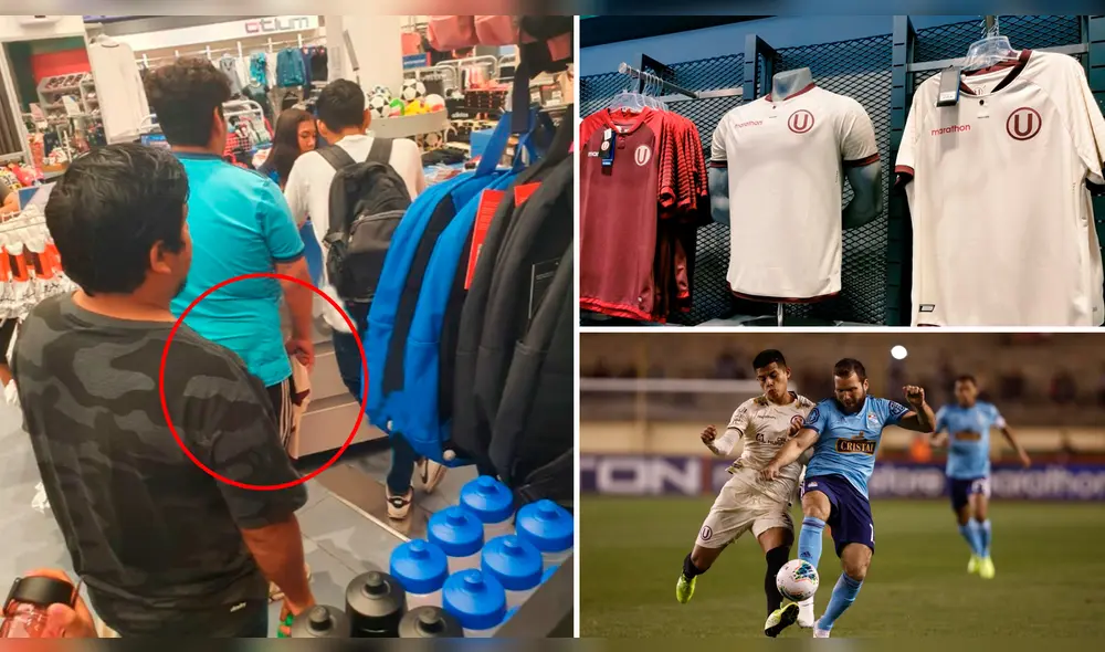 Captan a hincha de Sporting Cristal comprando camiseta de Universitario de Deportes.