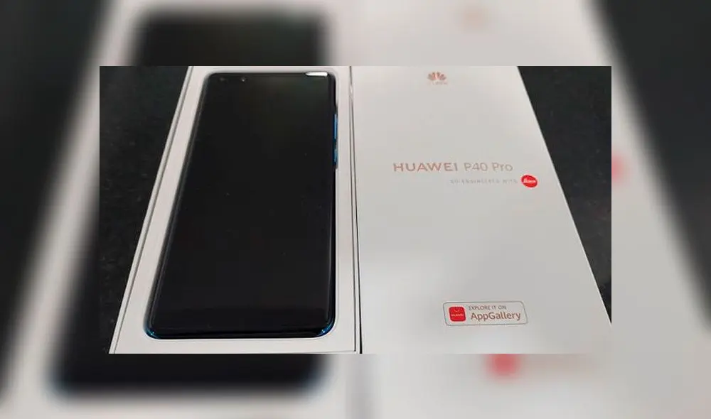 Caja del Huawei P40 Pro.
