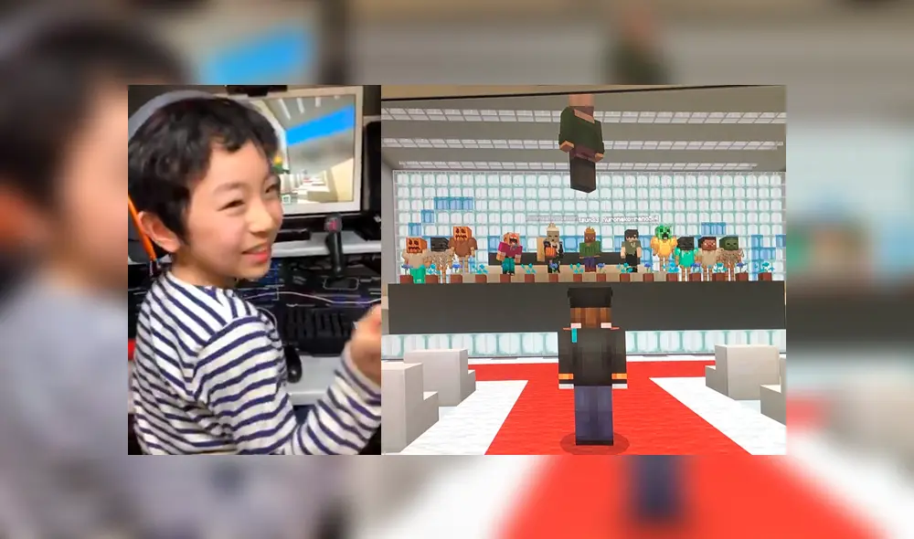 Niños asiáticos dan el ejemplo quedándose en casa para evitar contagiarse del coronavirus y celebran su graduación en Minecraft. Niños asiáticos dan el ejemplo quedándose en casa para evitar contagiarse del coronavirus y celebran su graduación en Minecraft.