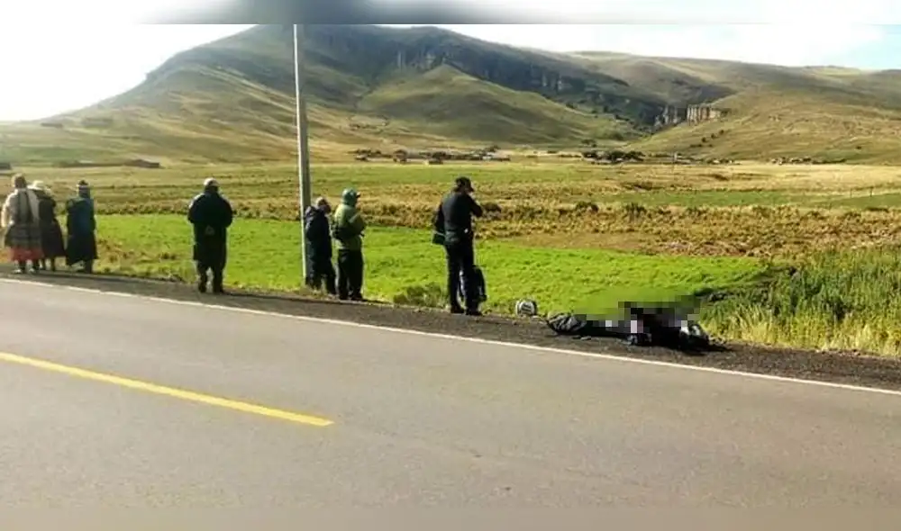Puno: Joven muere tras despiste de moto en carretera Binacional. Puno: Joven muere tras despiste de moto en carretera Binacional.