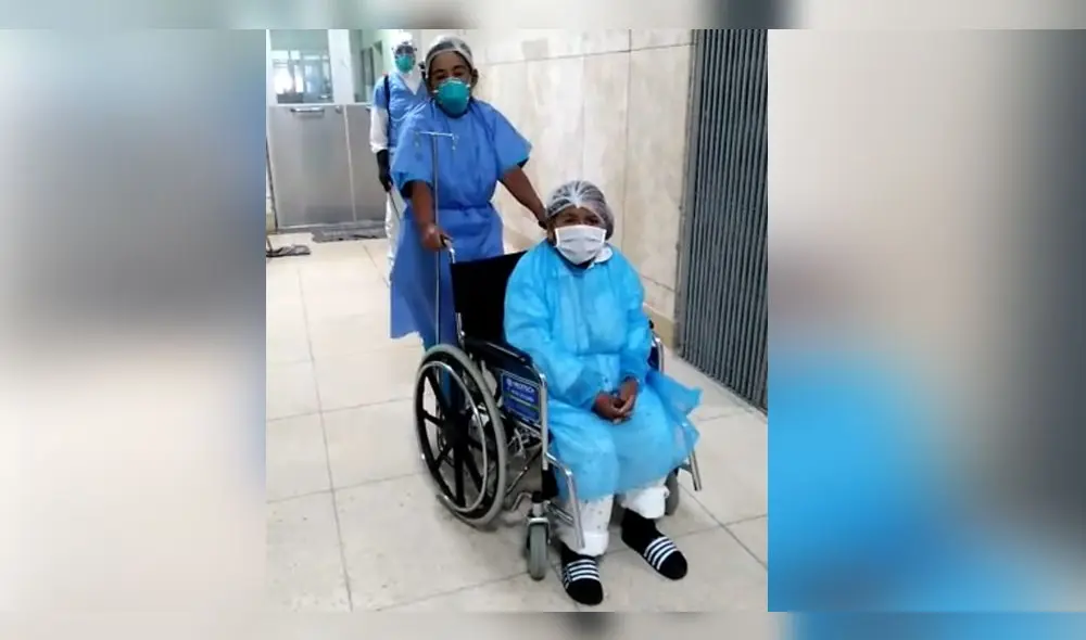 Sexagenaria dejó el hospital COVID-19 de Arequipa. Sexagenaria dejó el hospital COVID-19 de Arequipa.