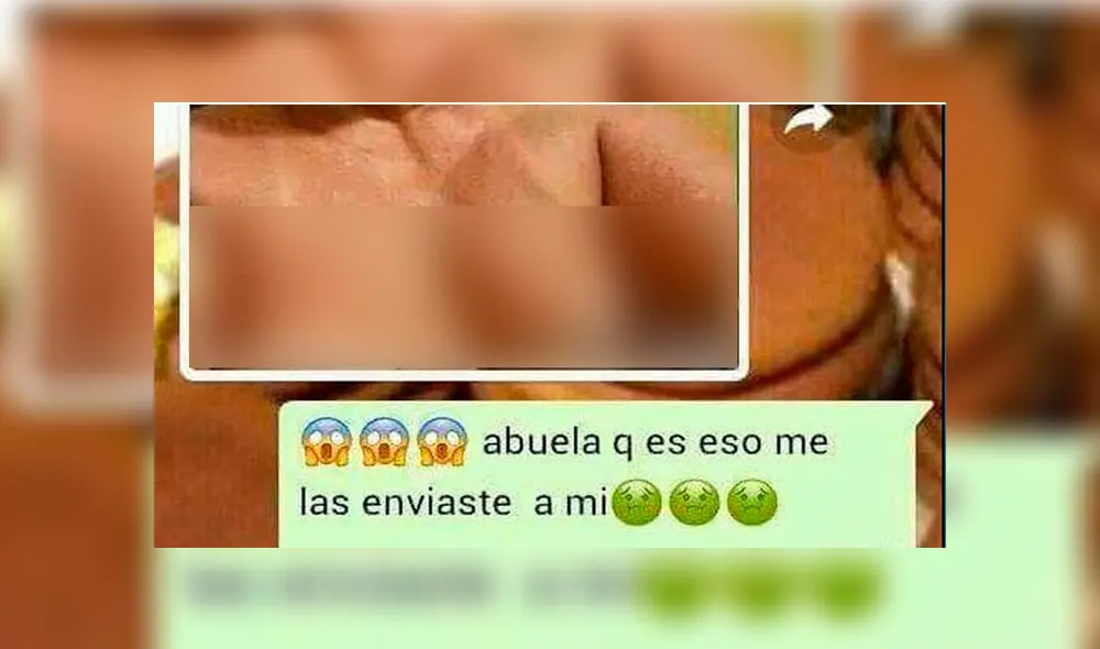 WhatsApp: Abuela envía, por error, fotos íntimas a su nieto [FOTOS] 